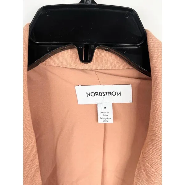 Nordstrom Two Button Notched Lapel Front Pockets Blazer Jacket Sz M Relaxed Fit - Image 9