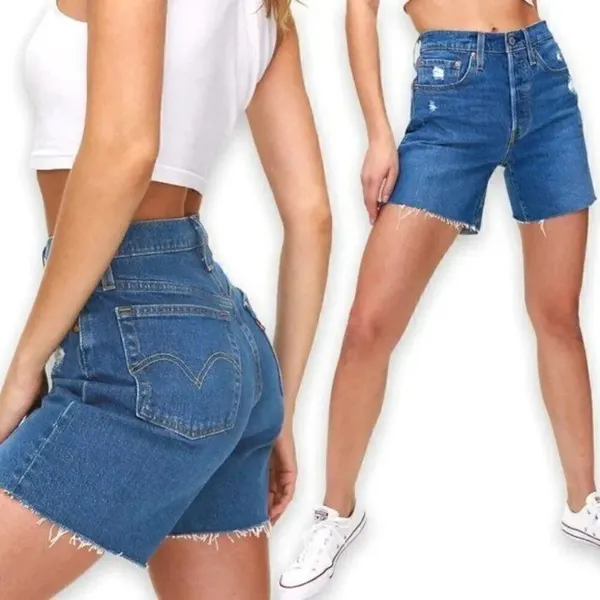 Levi's 501 Mid Thigh Shorts - Image 3