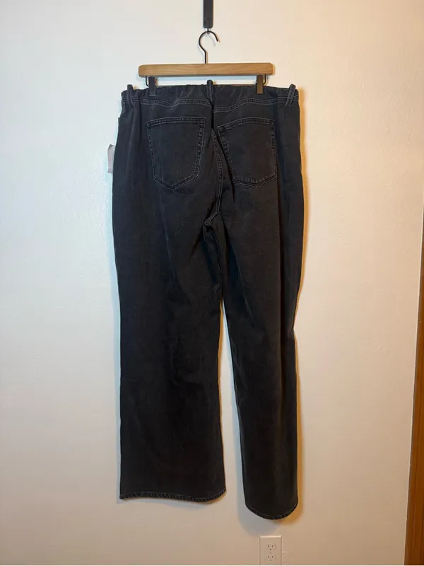 Good American‎ Wide Leg Pull-On Jeans - Image 5