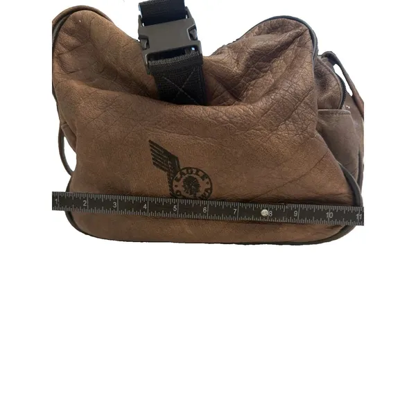 Vintage Eagle Creek Brown Leather Duffle Bag Travel Carry On Weekender 22" - Image 11