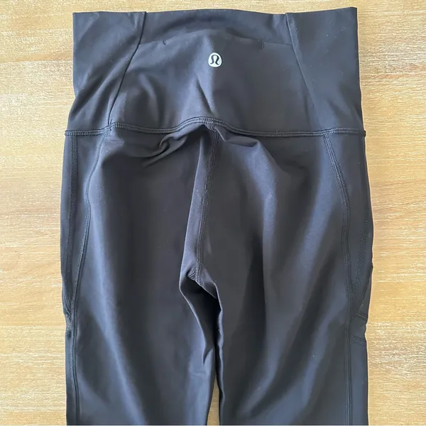 Lululemon Black Mesh Leggings 4 - Image 5