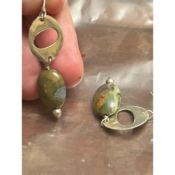 925 sterling silver earrings 3.51g h87 - Image 3