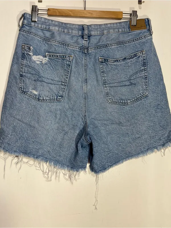 American Eagle Outfitters Light Blue baggy mom short size 12 - Image 7
