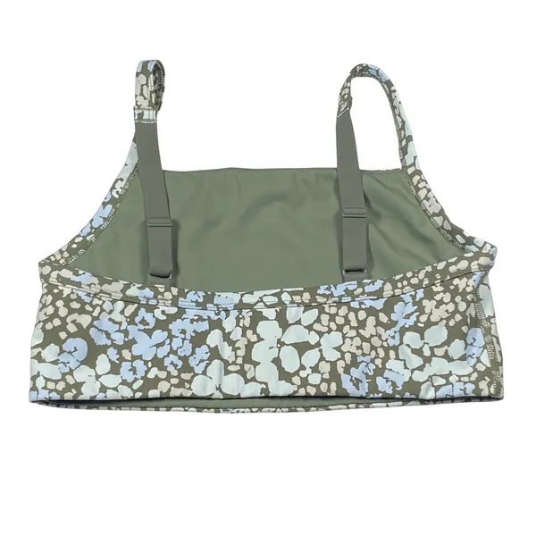Offline by Aerie Sports Bra Women's Size Medium Green Pink Splatter Camo - Image 2
