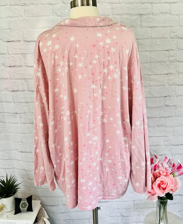 Pink Starry PJ Top Size 3X - Image 7