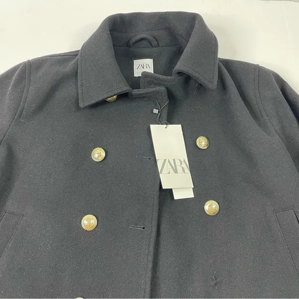 Zara Cropped Coat - Image 8
