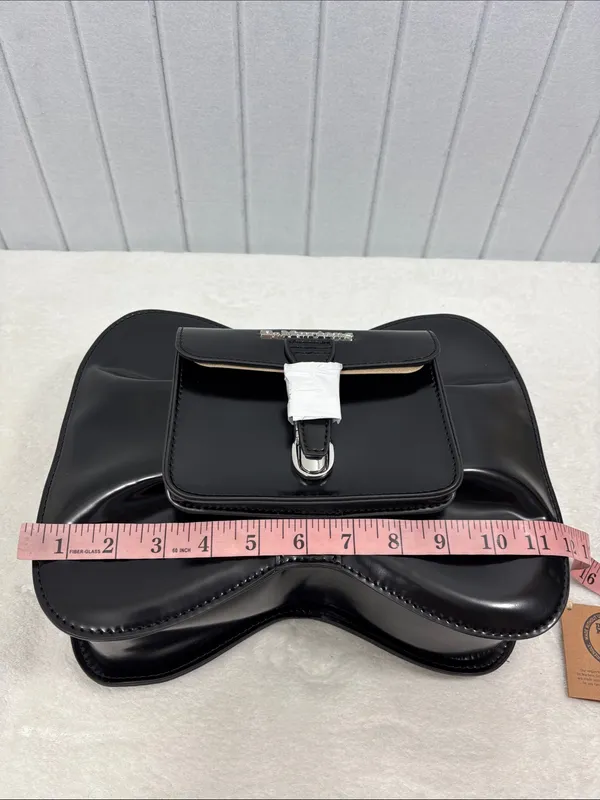 Dr. Martens Black Kiev VEGAN Bow Bag Crossbody Backpack 2-Way Purse - Image 13