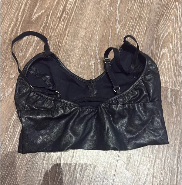 Commando Faux Leather Crop Top - Image 2