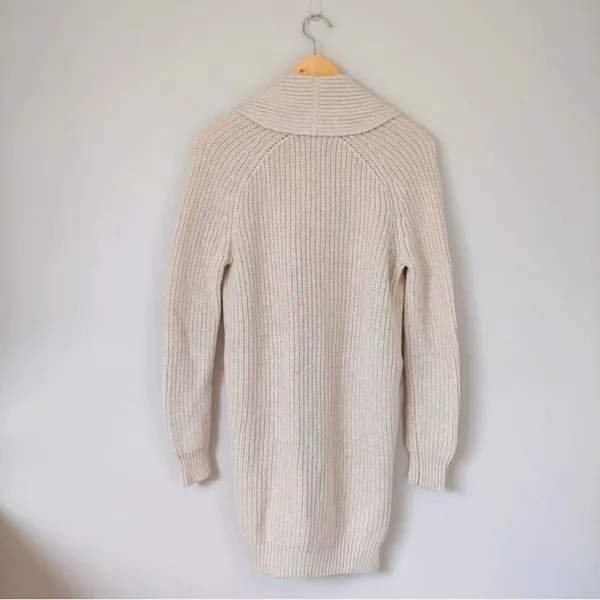 Aritzia Wilfred Tisserand Long Rib Knit Cardigan Sweater Merino Wool Size S - Image 4