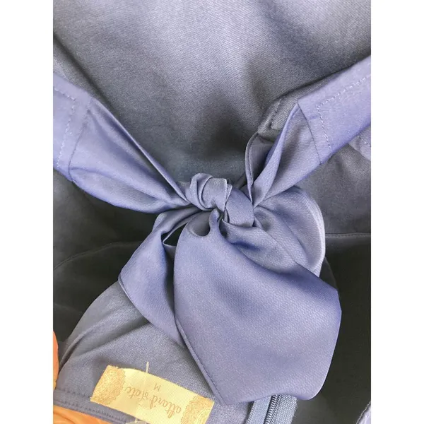 NWT Altar'd State Bow Back Sleeveless Mini Dress Navy Size Medium - Image 4