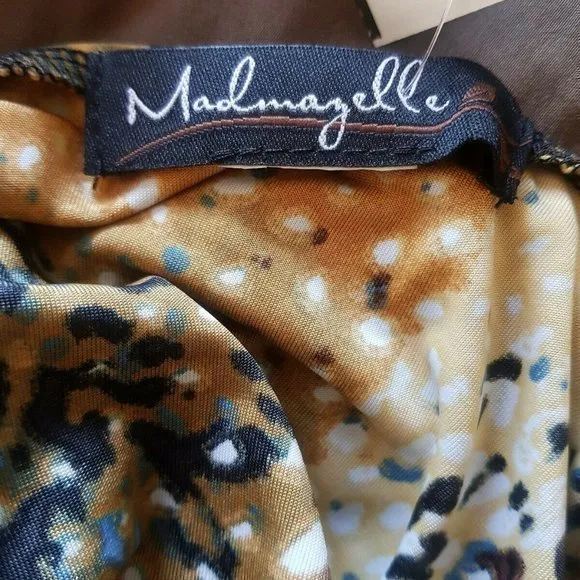Madmazelle Dress Size XS Womens Animal Print Watercolor Artsy - Image 9