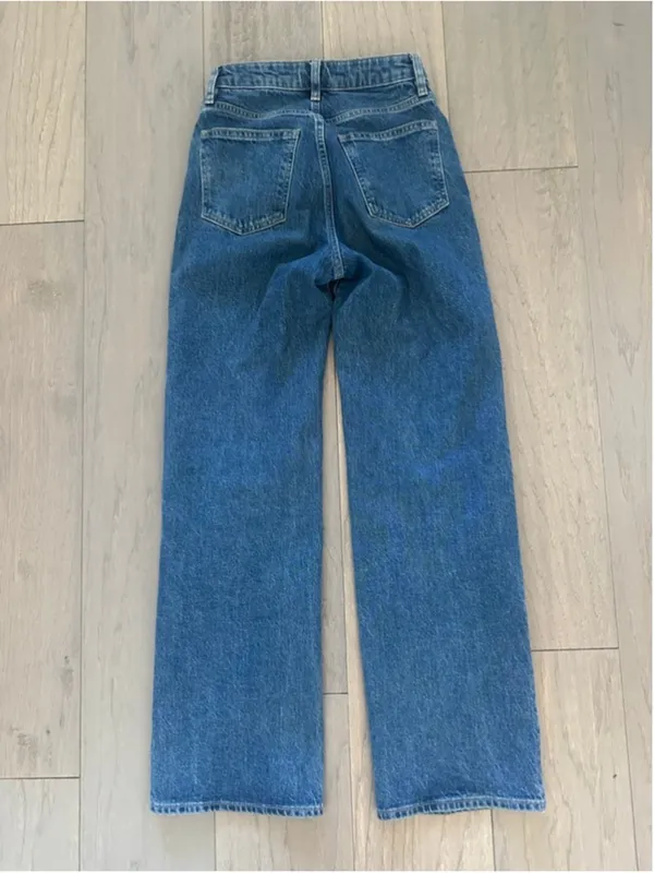 Aritzia Denim Forum Remy Wide Leg Jeans Blue Size 24 - Image 6
