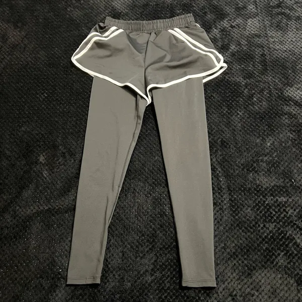 Two Pieces Set Tracksuit Bomber Jacket Sport Set Leggings Shorts Activewear Mesh - Image 10