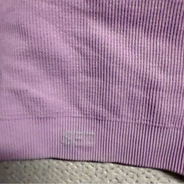 Set Active Purple Ribbed Active Sports Bra Bralette Size XSmall EUC - Image 2
