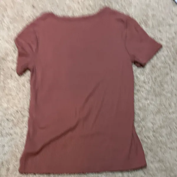 a new day Women's Ribbed Short Sleeve Top - Rust - Image 3