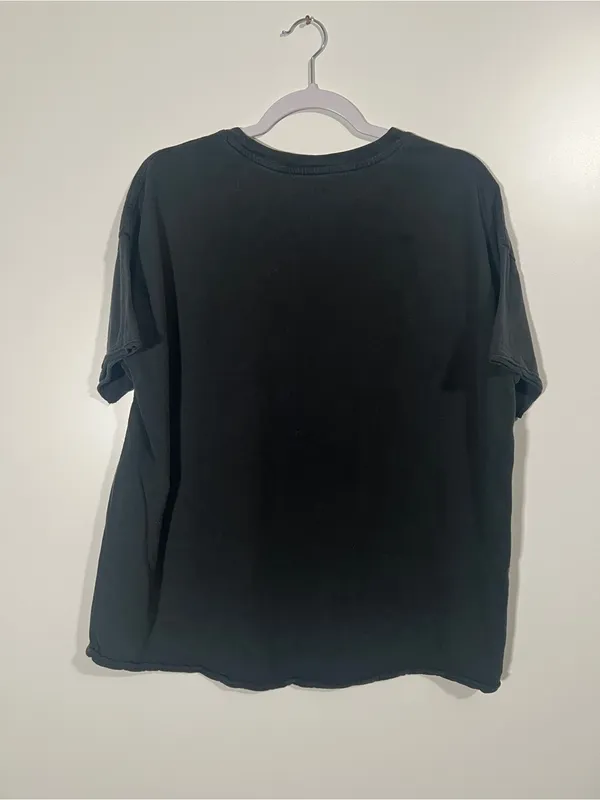 Aerie Crewneck Boyfriend Tee in Black Size Small Baggy Goth - Image 4