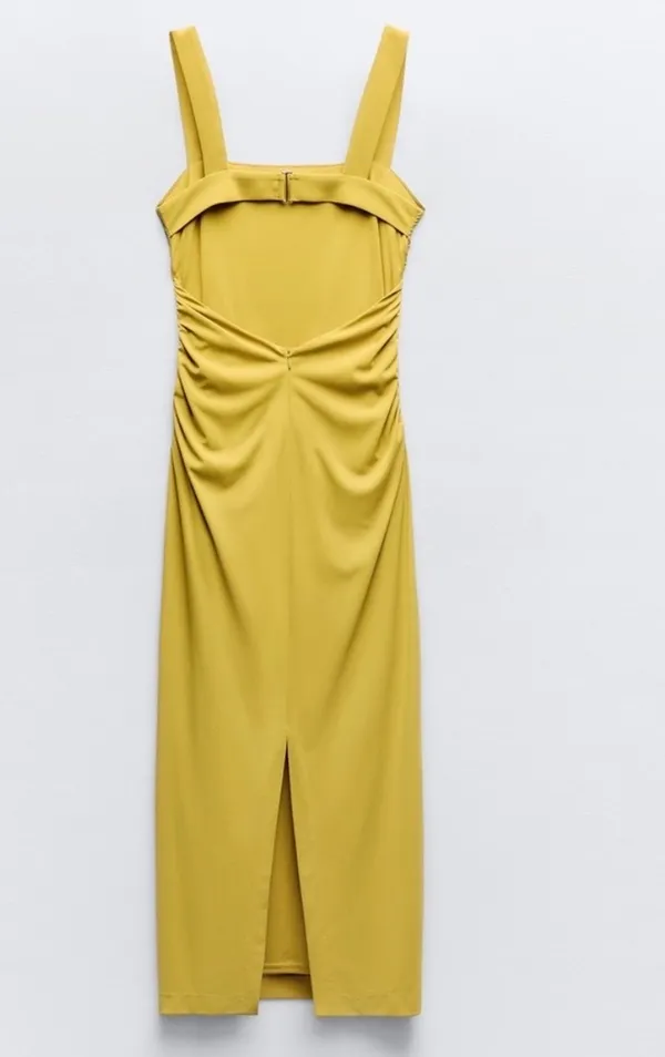 Zara Blogger Favorite Open Back Drape Dress - Image 6
