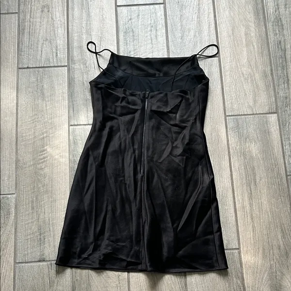 Alice + Olivia Black Mini Dress with Spaghetti Straps - Image 3