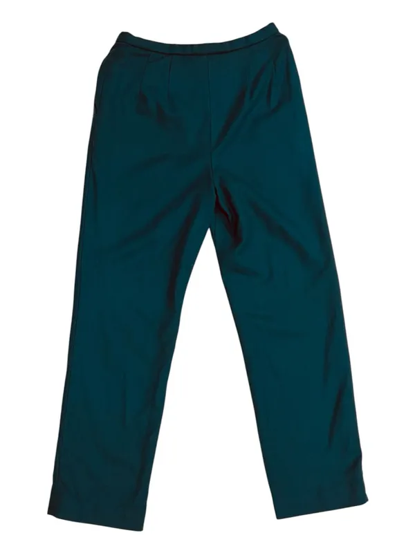 Pendleton Vintage 70s Teal Virgin Wool Lined Pants Size 12 - Image 4