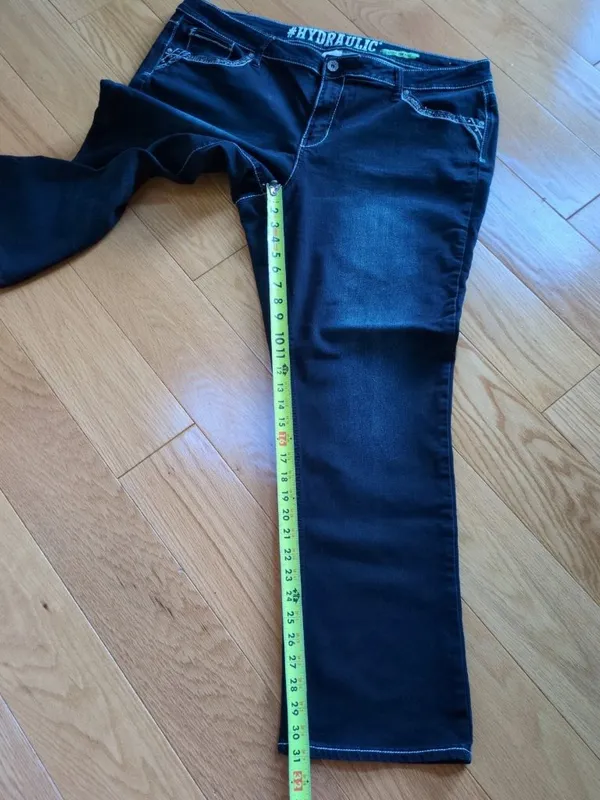 Hydraulic Emma Mid Rise Denim Stretch Dark Blue Jeans Womens Size 24W (41x31) - Image 9