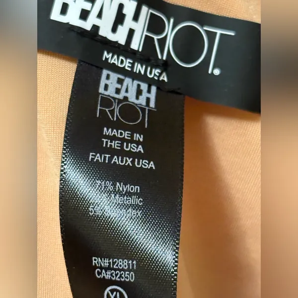 Beach riot gold longline twist front bikini top - Image 4