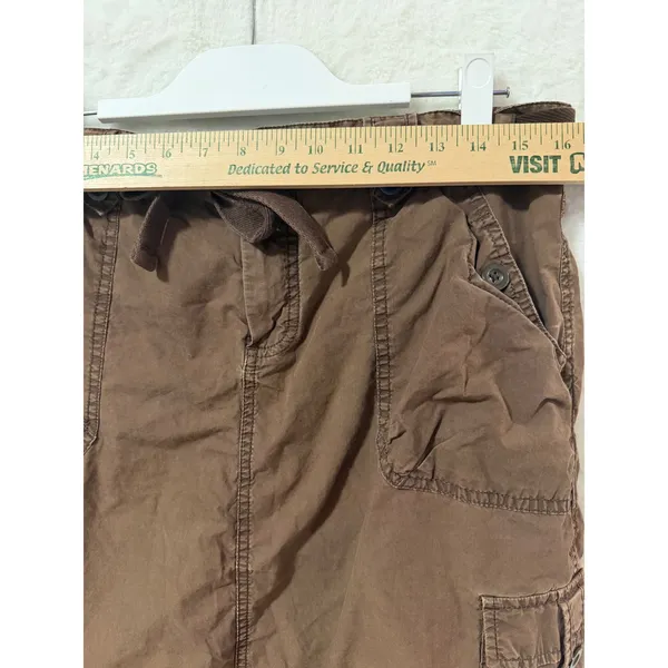 Gap Surplus Poplin Cargo Skirt Womens 10 Cotton Mini Utility Drawstring 2007 - Image 4