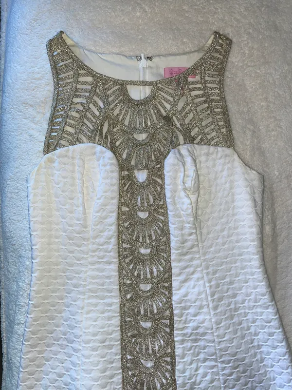 Tana Shift Dress White - Image 3
