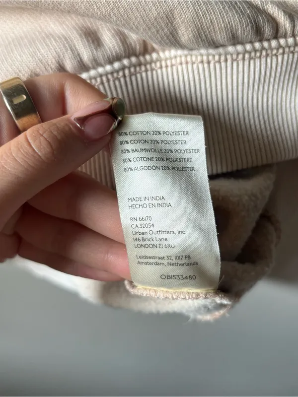 We The Free “Nikki” Cropped Cream Sweatshirt - Image 6