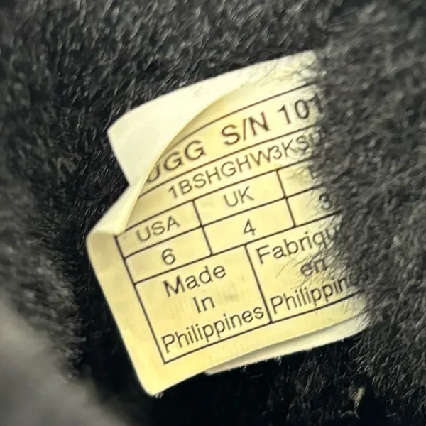 UGG Dark Suede Black ‎ Boots with Shearling Size 6 - Image 10