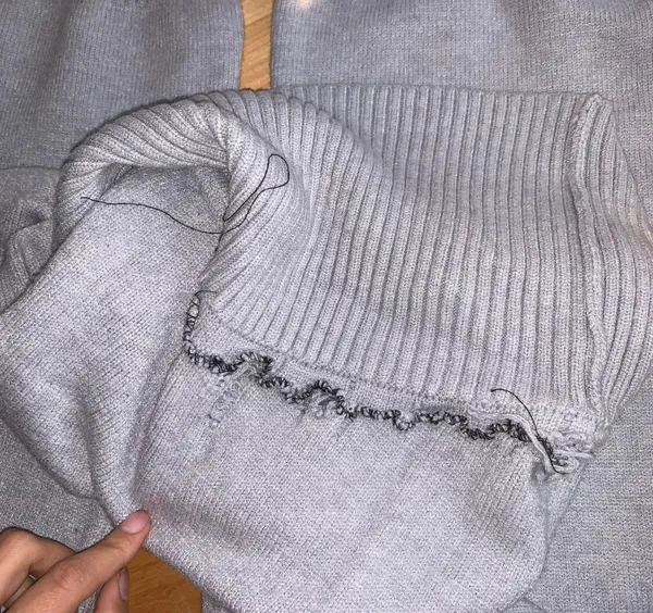 Forever 21 Gray Sweater Knit Foldover Bootcut Pants - Image 9