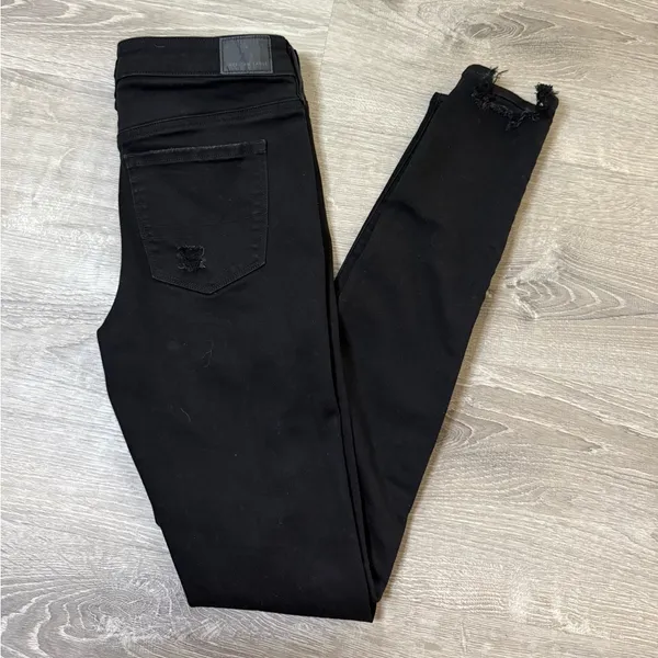 •American Eagle• Black Distressed Jegging Jeans - Image 2