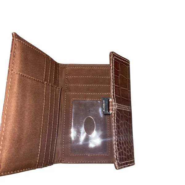 Liz Claiborne Brown Leather Wallet - Image 4