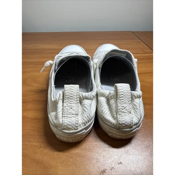Converse Womens CT All Star Shoreline 558446F White Textured Shoe Sneakers W7 - Image 6