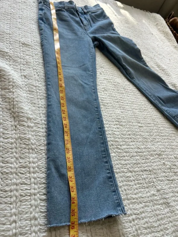 Madewell Light Blue Ankle Crop Straight Jeans - Image 8