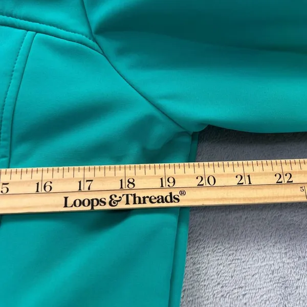 ZeroXposur Hooded Jacket Winter Coat Women Medium Teal Green Zip Up‎ Pockets - Image 8