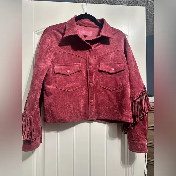 BLANK NYC & Free People vegan suede fringe jacket - Image 2