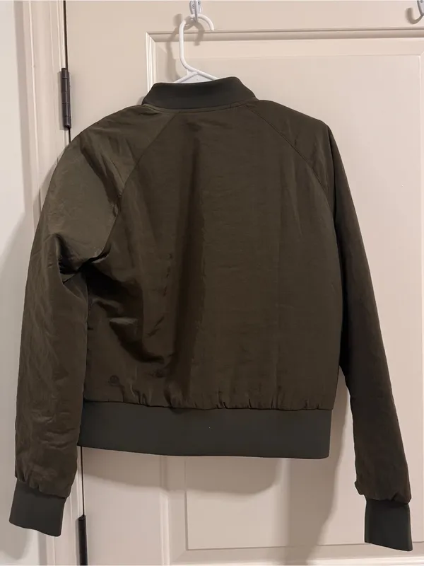 lululemon athletica Dark Olive Bomber Jacket - Image 2
