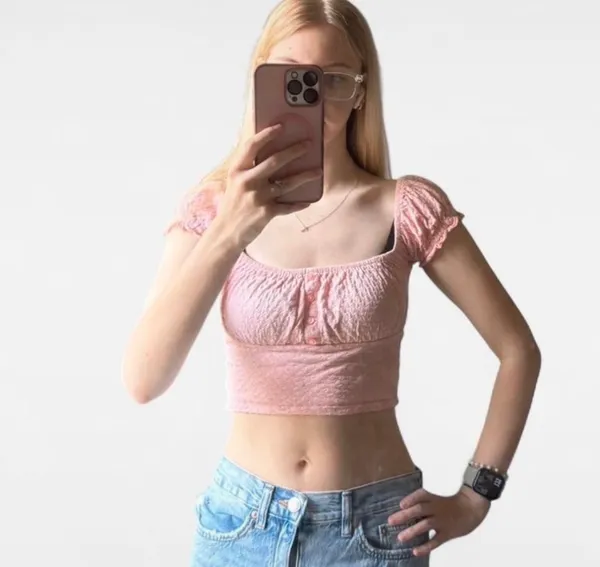 Pink Billabong Crop Top  - Image 5