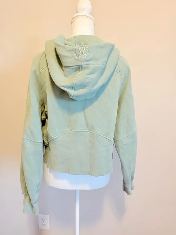 Lululemon Oversized Full-Zip Hoodie Scuba size xs/s in green/gold - Image 12