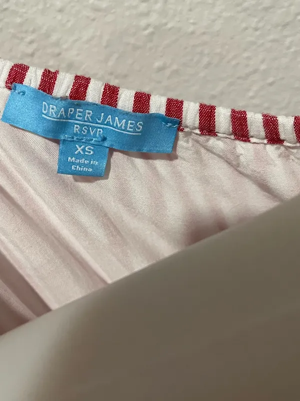 Draper James Red Striped Maxi Dress Size XS - Image 3