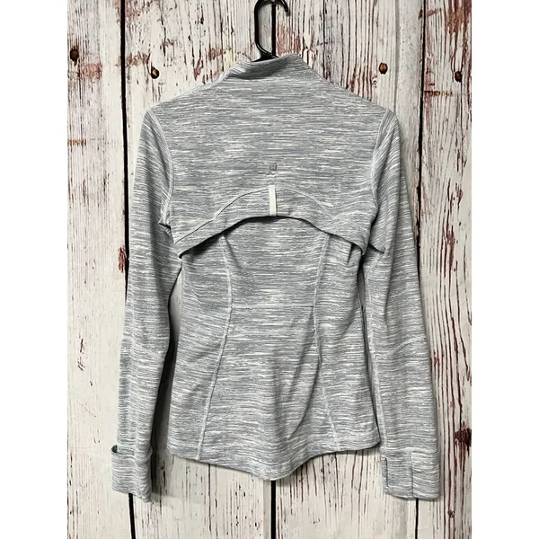 Lululemon Define Full Zip Up Jacket - Wee Are From Space Blue Striped - Size 6 - Image 4