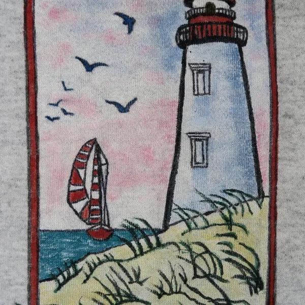 Vintage 90s Tultex Lighthouse Sweatshirt - Image 5