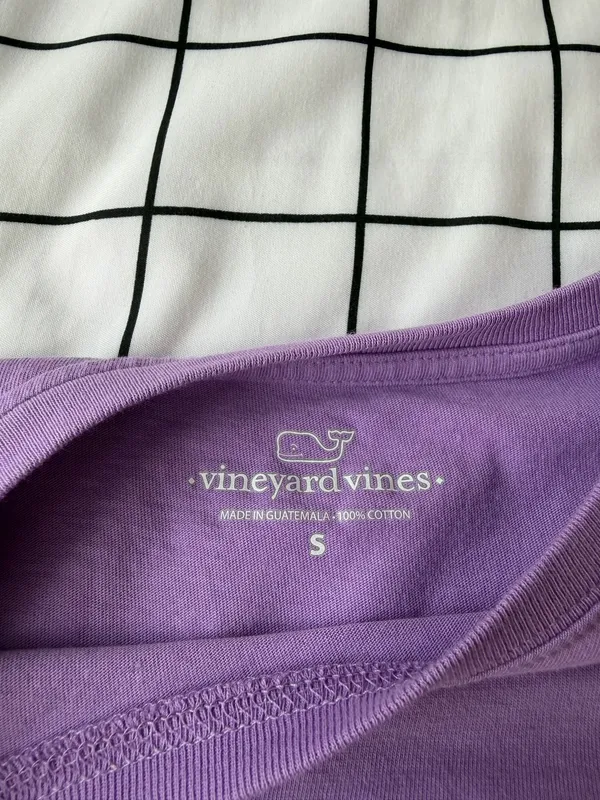 Purple Vineyard Vines Shirt - Image 2