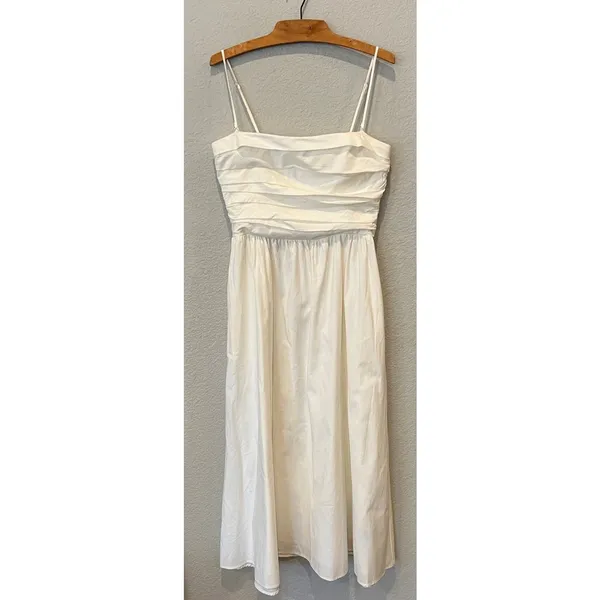 NEW Reformation Lissa Convertible Organic Stretch Cotton Midi Dress Size 10 - Image 12
