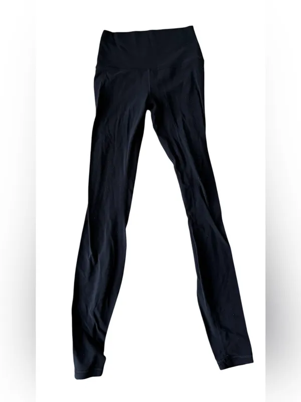 Lululemon Align Pant 30” Sz 4 Black Stretch Logo Pilates Yoga Workout - Image 2