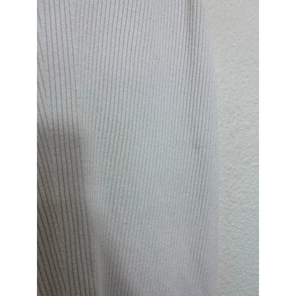 Abercrombie & Fitch Slip Midi Sweater Dress Size XL V-Neck Spaghetti Strap White - Image 10