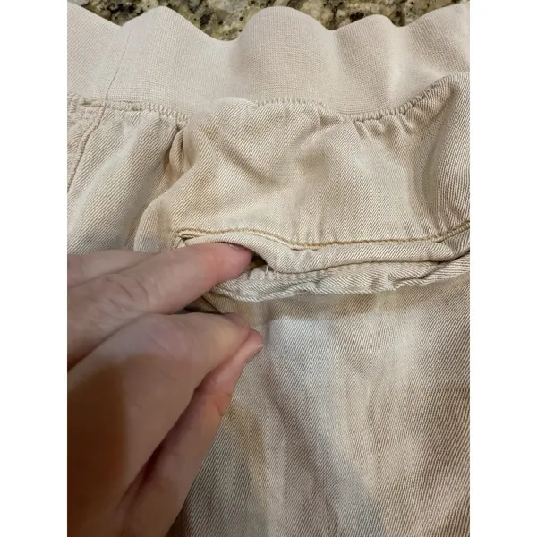 FAHERTY ARLIE DAY SHORT Beige LINEN BLEND SHORTS SIZE XL‎ - Image 5