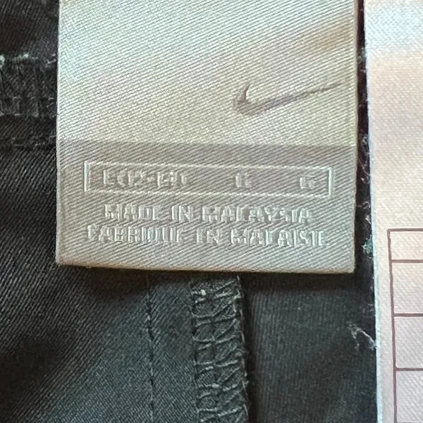 Nike Pants Womens Size L Black Zip Pockets Zip Away Hem Mid Rise Sports Comfort - Image 3
