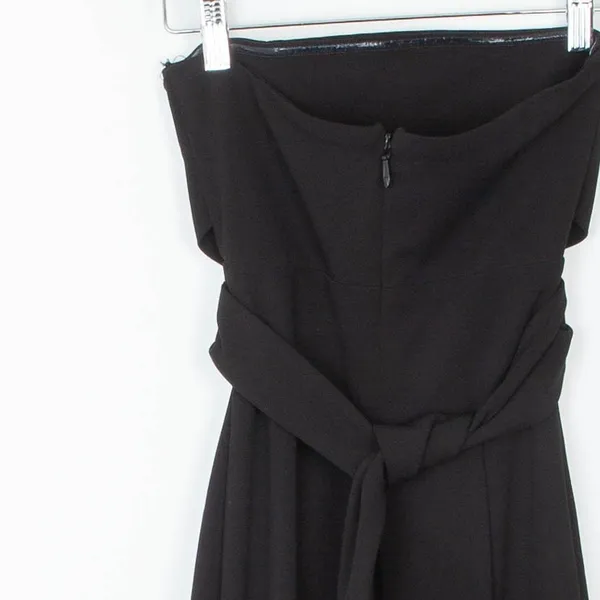Lulus Womens Evening Maxi Dress XS Black Strapless Crisscross‎ Front Slit - Image 10