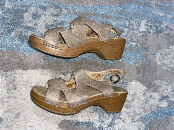 Dansko Leather Clog Sandals Size 41 (10.5-11 US) - Image 9